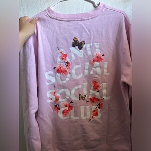 Anti Social Social Club pink sweater